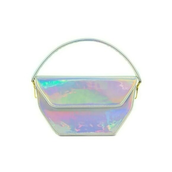 Anima Iris $625 Holographic Zoe Hand Bag Purse Designer Luxury - Picture 2 of 11